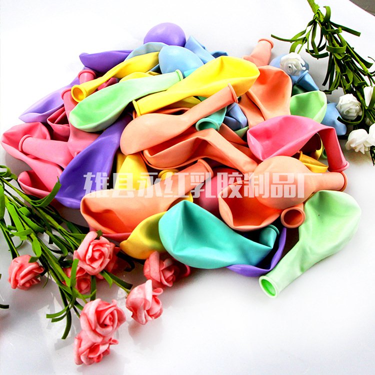 2,2G globo de Decoración de cumpleaños globo de látex redondo de 10 pulgadas confesión romántica boda macaron globo al por mayor