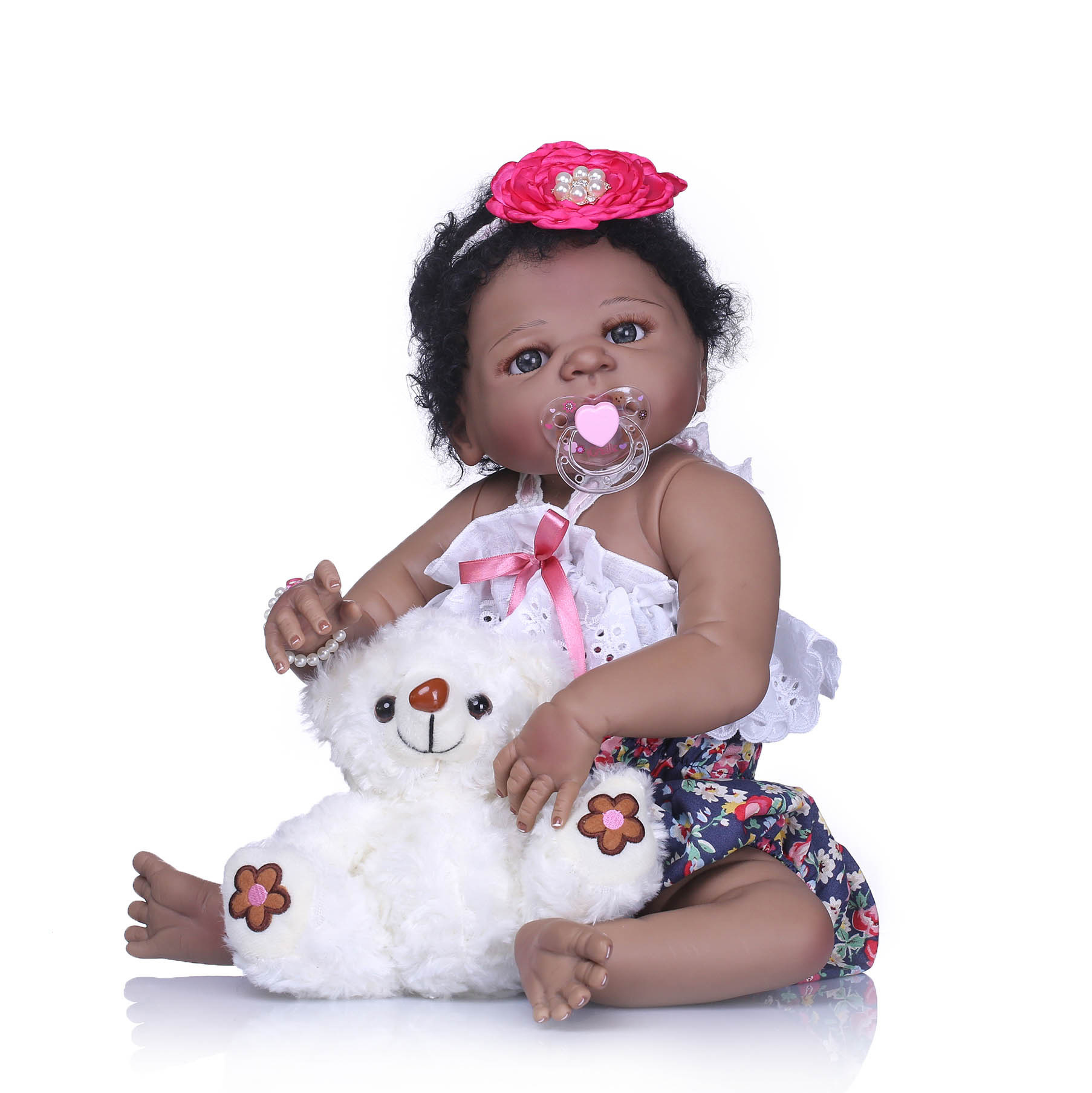 Color DE LA PIEL negro muñeca linda casa de juego creativo juguete regalo creativo Comercio exterior Venta caliente recomendar