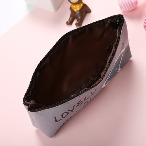 Creative stationery student pencil case manufacturer direct sale cute storage pencil case cartoon coin purse advertising LOGO design