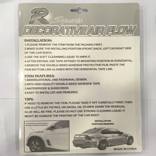 (Cross-border Bestseller) Car Modification Accessories Hood Air Intake Grille Side Skirt Shark Fin Car Decal