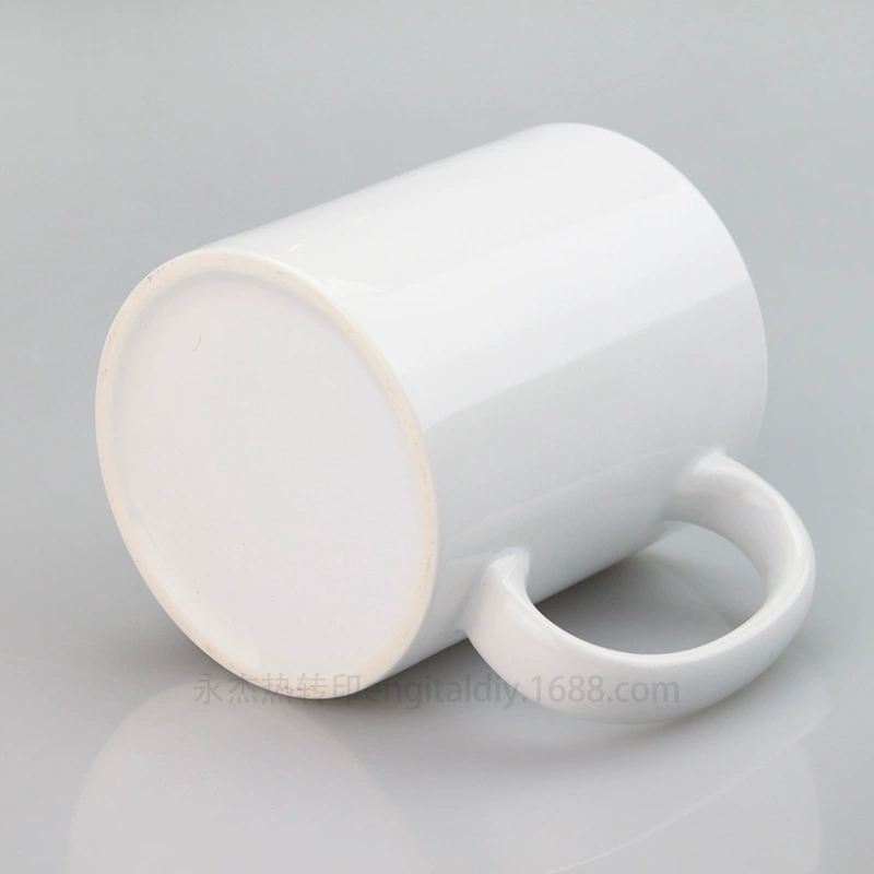 Керамическая кружка 11oz (11 унций) с термопереводной печатью, теплостойкая подкладка, оптом, белая краска чашки, керамическая кружка с термотрансферной печатью 11oz