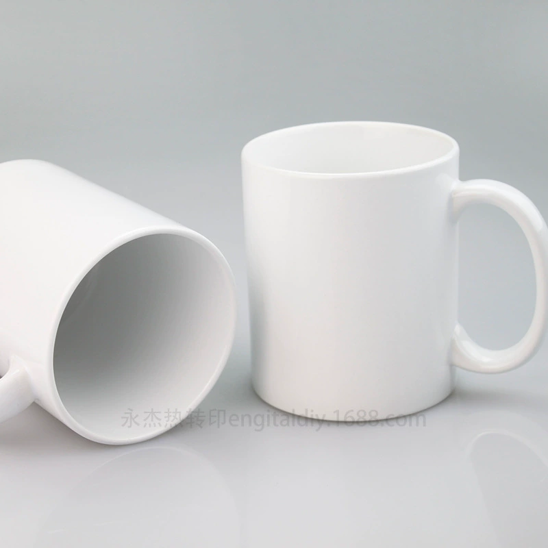 Керамическая кружка 11oz (11 унций) с термопереводной печатью, теплостойкая подкладка, оптом, белая краска чашки, керамическая кружка с термотрансферной печатью 11oz