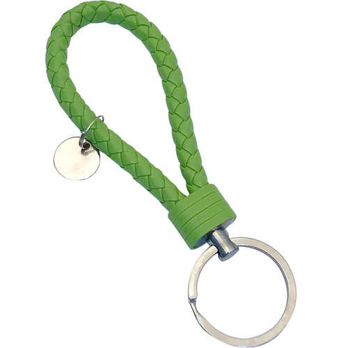 Creative hand-woven leather rope keychain men's and women's couple car key ring chain pendant gift wholesale