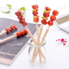 Korean creative ballpoint pen simulation kebab mutton skewer shape craft pen funny personality student stationery wholesale
