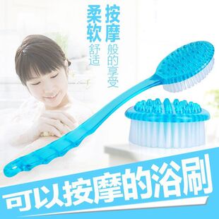 Erlifan Tableware Direct Sales Plastic Bath Brush Bath Back Scrubber Bath Plastic Long Handle Brush Back Scrubber Plastic Brush Meal