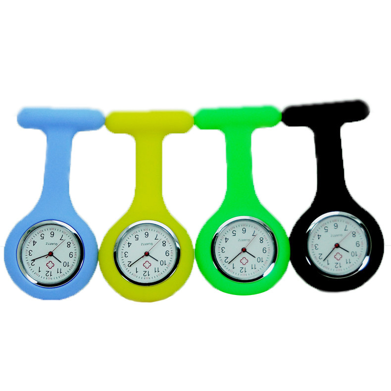 Manufacturers sell silicone nurse watch medical nurse watch student examination pin chest watch advertising printing table