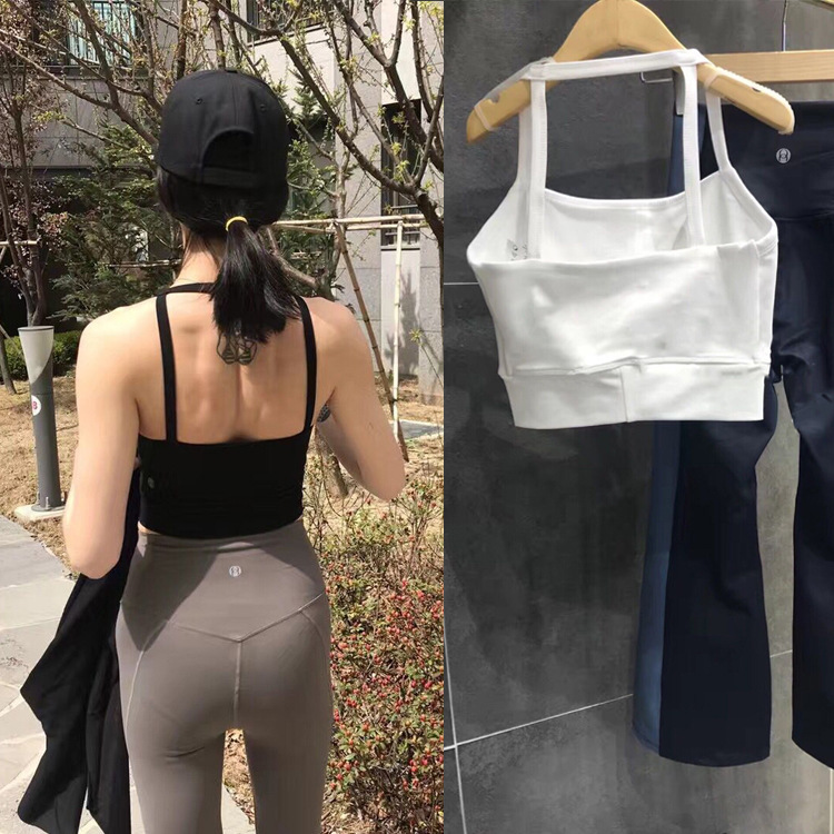 2018 nuevo Yoga Chaleco de las mujeres belleza espalda con almohadilla en el pecho estómago superior cintura alta deportes al aire libre fitness Sling