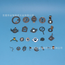 厂家生产2032纽扣电池弹片 磷铜导电片镀金镀银铜弹片冲压件