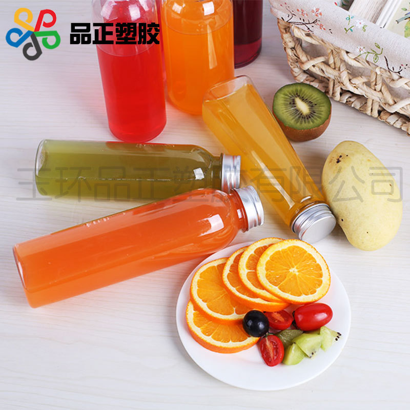果汁瓶 厂家批发250mlPET圆柱果汁塑料瓶定 制透明矿泉水瓶塑料瓶