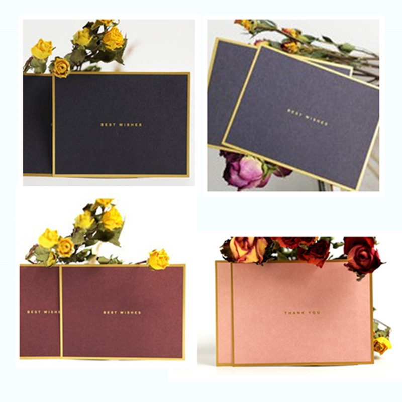 Sifang bronceado borde negocios bendición tarjeta pequeña Corea creativo mini vacaciones mensaje universal tarjeta de agradecimiento