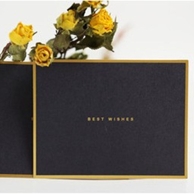 Sifang bronceado borde negocios bendición tarjeta pequeña Corea creativo mini vacaciones mensaje universal tarjeta de agradecimiento