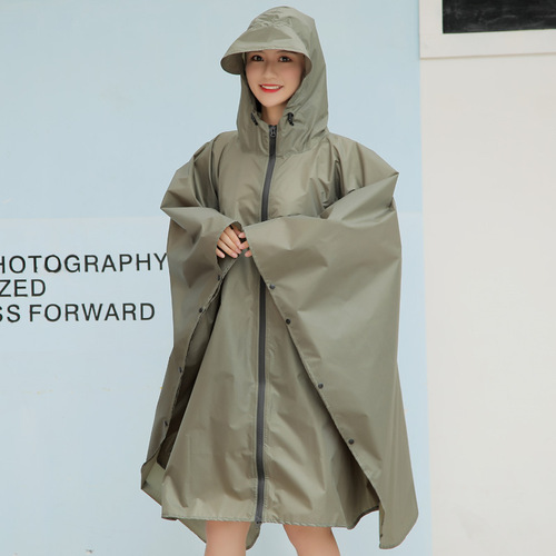 Japanese Cape Raincoat for Women Adult Fashion Hiking Long Cycling Raincoat for Men Korean Outdoor Waterproof Foreign Trade Manufacturer