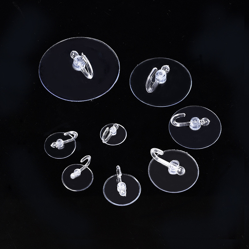 Two yuan shop super transparent suction cup hook kitchen tile seamless suction Hook bathroom bathroom strong clothes hook