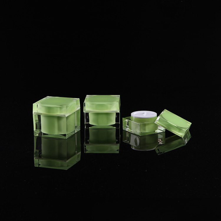 厂家供应 30g50g方形亚克力膏霜瓶 方形护肤品霜瓶
