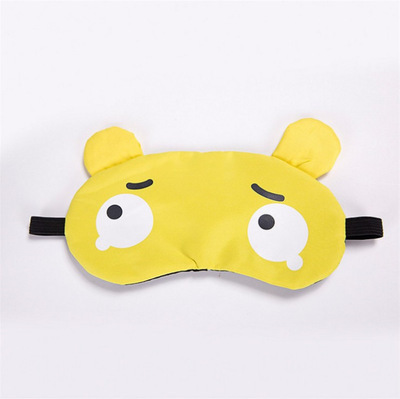 Dibujos animados lindo hielo comprimir sueño sombreado bolsa de hielo máscara de ojo frío transpirable dormir máscara de ojo aliviar la fatiga ocular