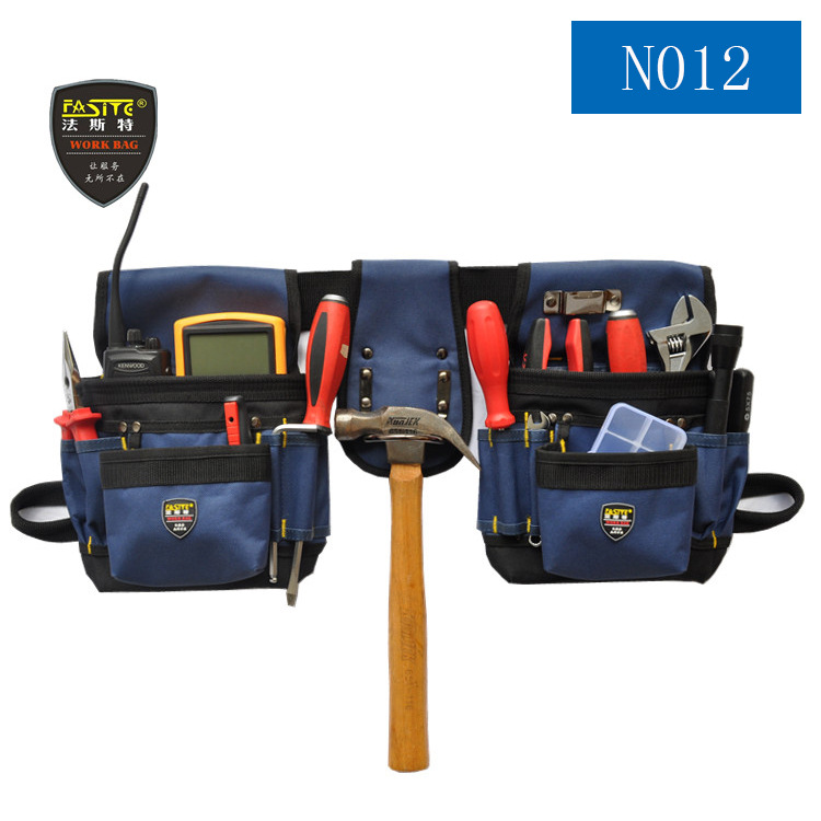 法斯特腰包电工工具包双袋帆布维修多功能加厚腰带N012多功能包