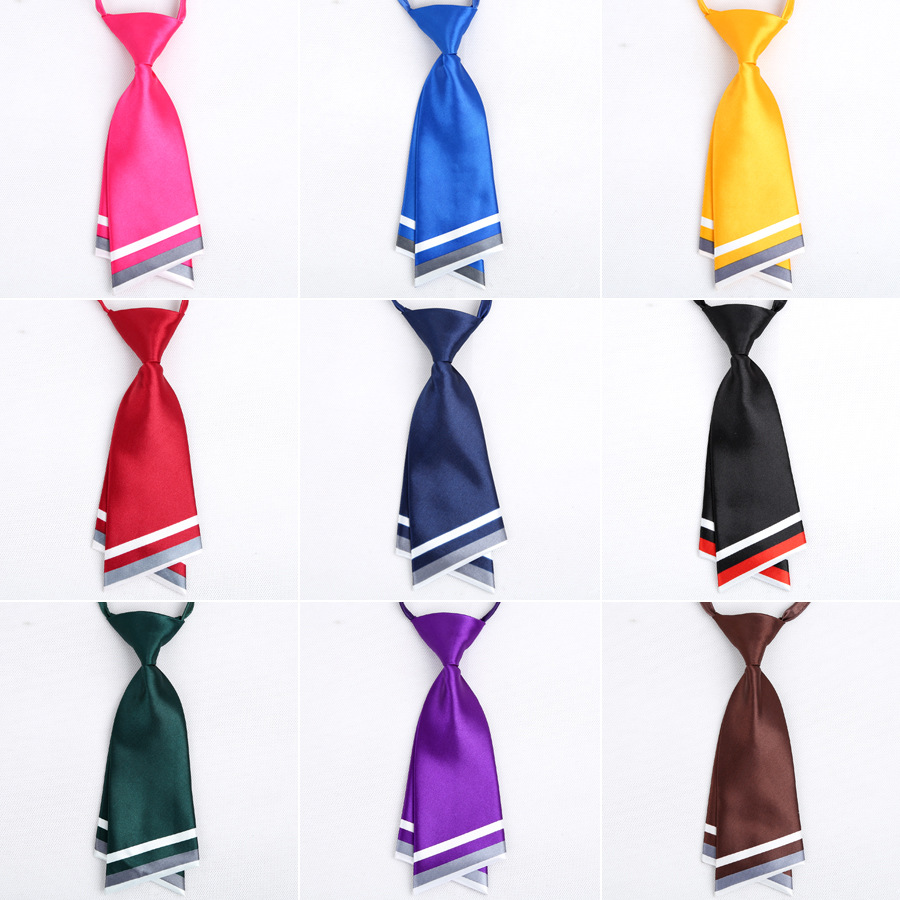 Professional solid color tie for hotel 3