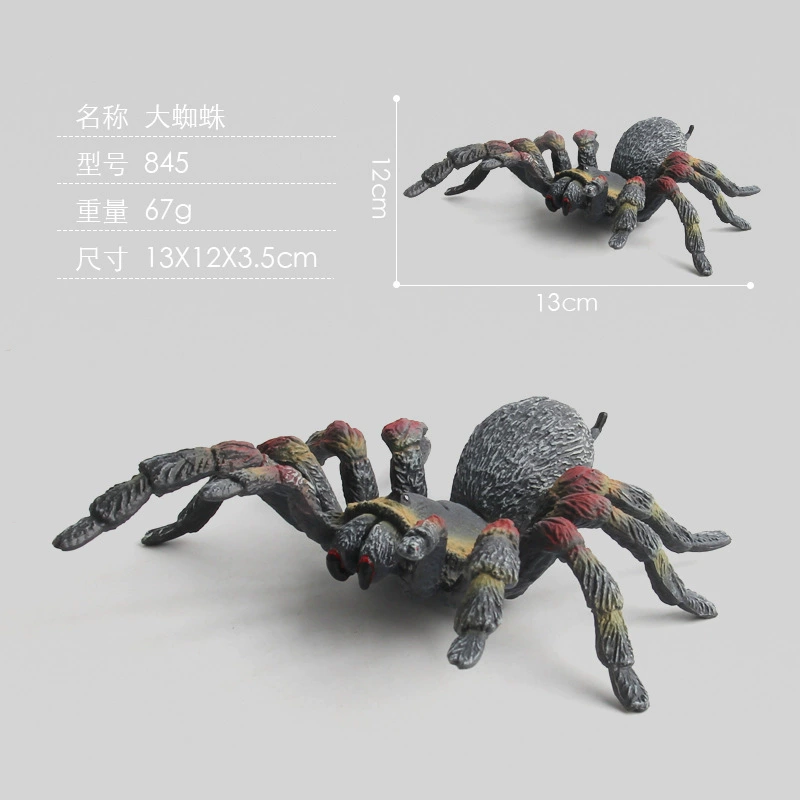 Cross -border hot selling simulation wild insect animal spider model gray -blue poison spider big spider spider tideline static ornaments