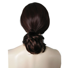 蓬松盘发皮筋卷假发圈花苞头丸子头发包头花假发盘发造型专用假发