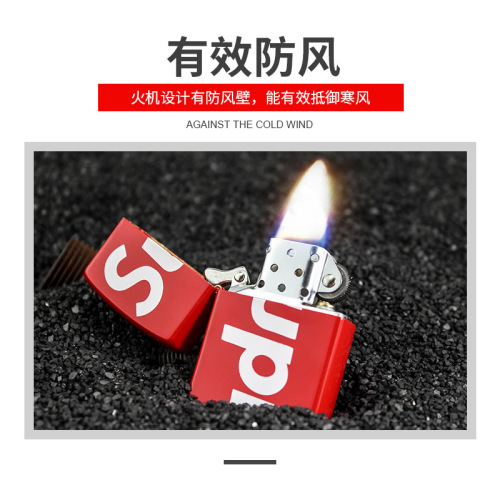 ZORRO brand trendy copper shell cotton oil machine windproof kerosene lighter retro gift lighter