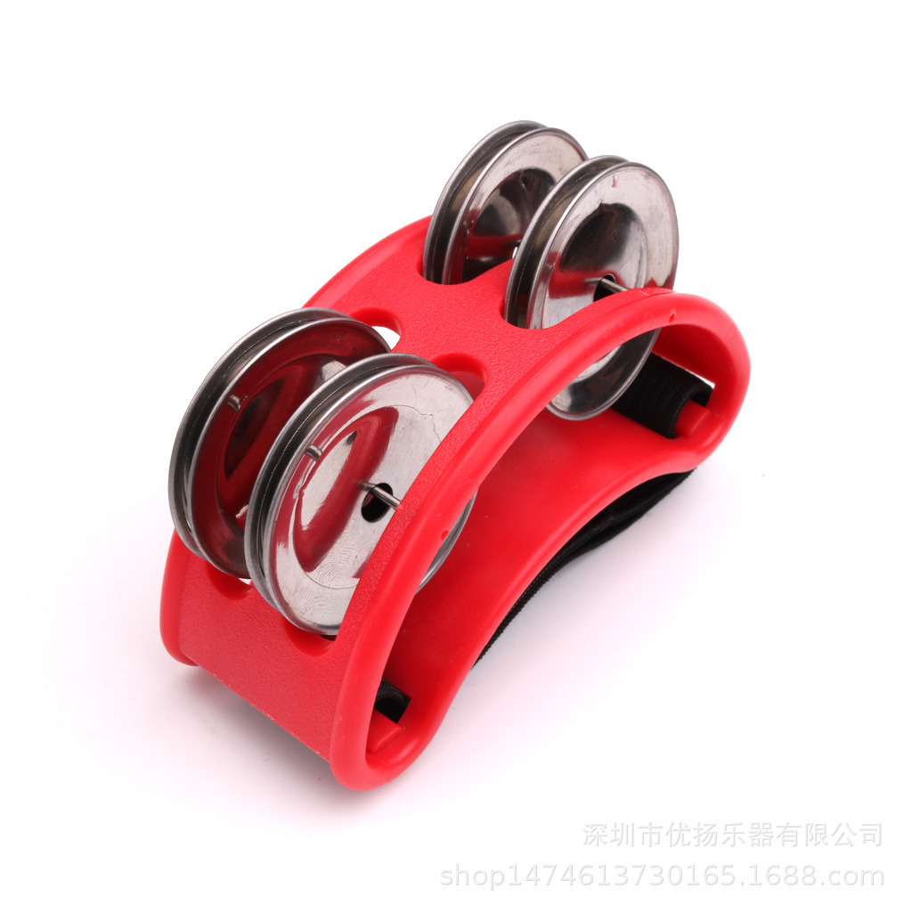 Pie campana pie campana sonajero percusión accesorios tarjeta macro pie campana tambor tarjeta Hong tambor compañero pie pandereta