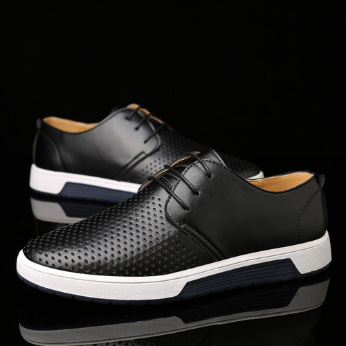 Cross-border foreign trade shoes men's casual sneakers large size fashionable hollow sports style men's shoes new breathable single shoes 48