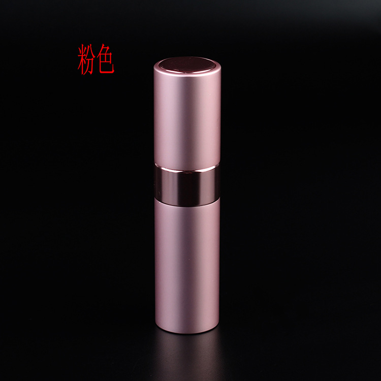 15ML botella de perfume dividida giratoria retráctil botella de perfume de lápiz labial portátil botella de perfume botella vacía botella de spray de vidrio