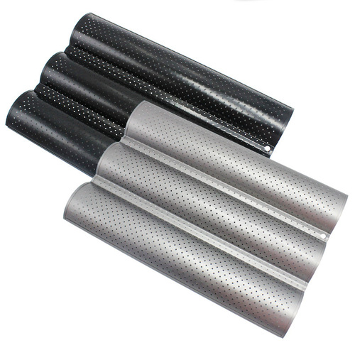 Manufacturer's non-stick wavy toast box French stick baking pan large, medium and small baguette mold bread stick wavy French stick baking pan