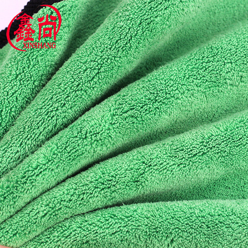 Coral velvet double-sided car wipes wholesale thickened water-absorbent car wash gas station gift towels multi-functional cleaning rags