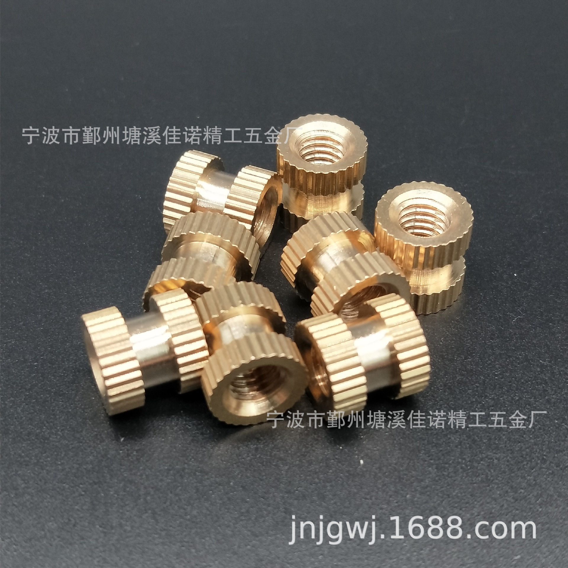 供应铜嵌件螺母A型M6*10*10铜嵌件