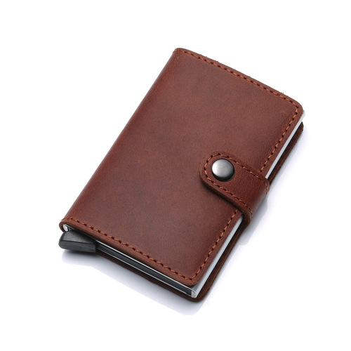 The Fender Mad Hatter RFID Elastic Aluminum Credit Card Case with Magnetic Business Card Holder Wallet