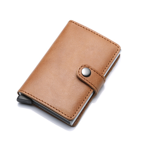 The Fender Mad Hatter RFID Elastic Aluminum Credit Card Case with Magnetic Business Card Holder Wallet