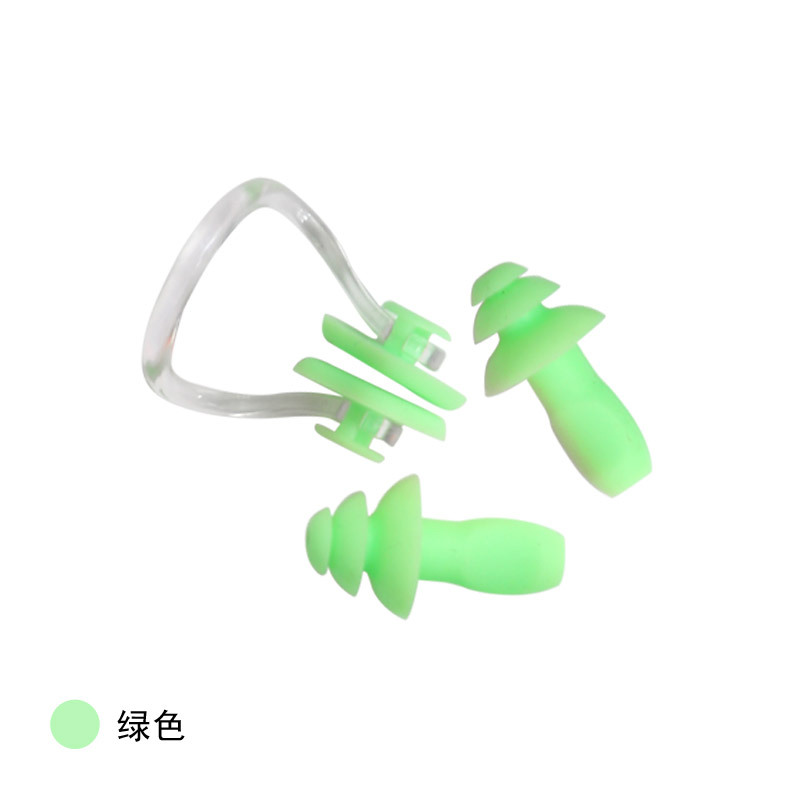 Clip de nariz tapones para los oídos traje adulto niños natación profesional silicona tapón nasal antideslizante natación Equipo Impermeable tapones para los oídos