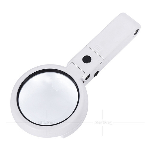 11 times 5 times handheld desktop foldable LED lamp for reading, reading, maintenance, appraisal, collection of jewelry and antiques magnifying glass