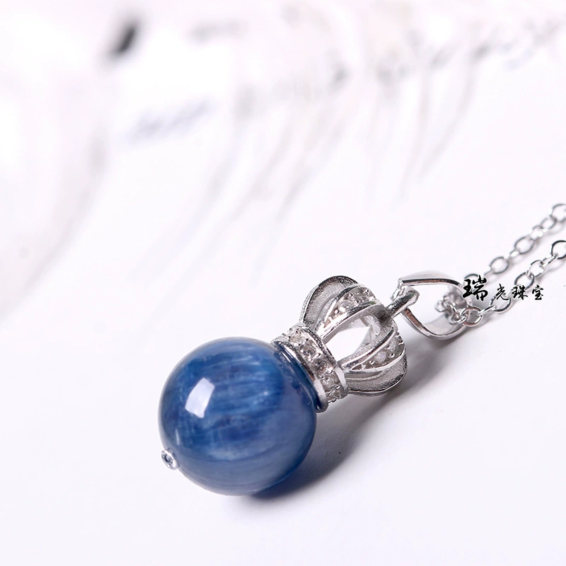 Organic crystal pendant, silver 925 sample, 10mm