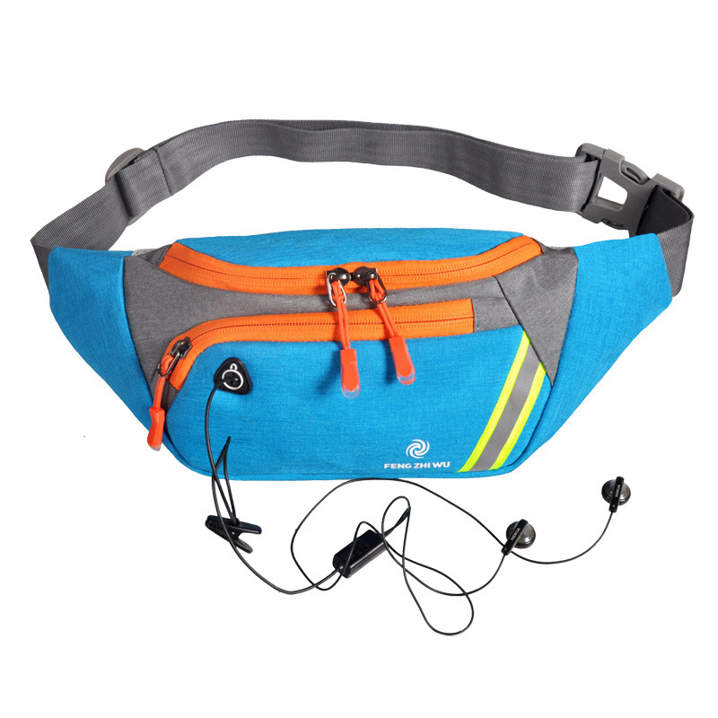 Cross-Border Fashion Men's Outdoor Waist Bag Running Fitness Multi-Functional Crossbody Chest Bag Cycling Backpack Hiking Sports Bag Cross-Border Fashion Men's Outdoor Waist Bag Running Fitness Multi-Functional Crossbody Chest Bag Cycling Backpack Hiking Sports Bag