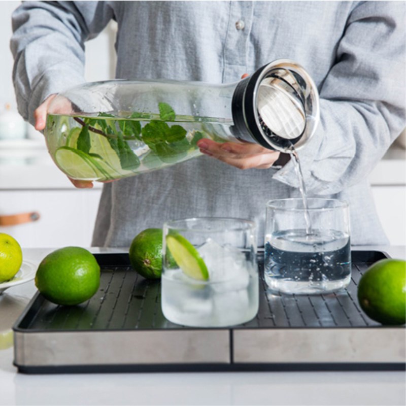 Transfronteriza Amazonas vidrio resistente a altas temperaturas botella de agua fría olla doméstica resistente al calor botella de agua fría de alta boro botella de agua olla de jugo botella de agua