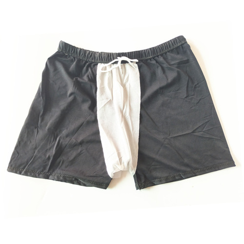 Swim trunks for men, patterned swimwear, adjustable waist with ties, suitable for hot springs, beaches, swimming pools, and large quantities
