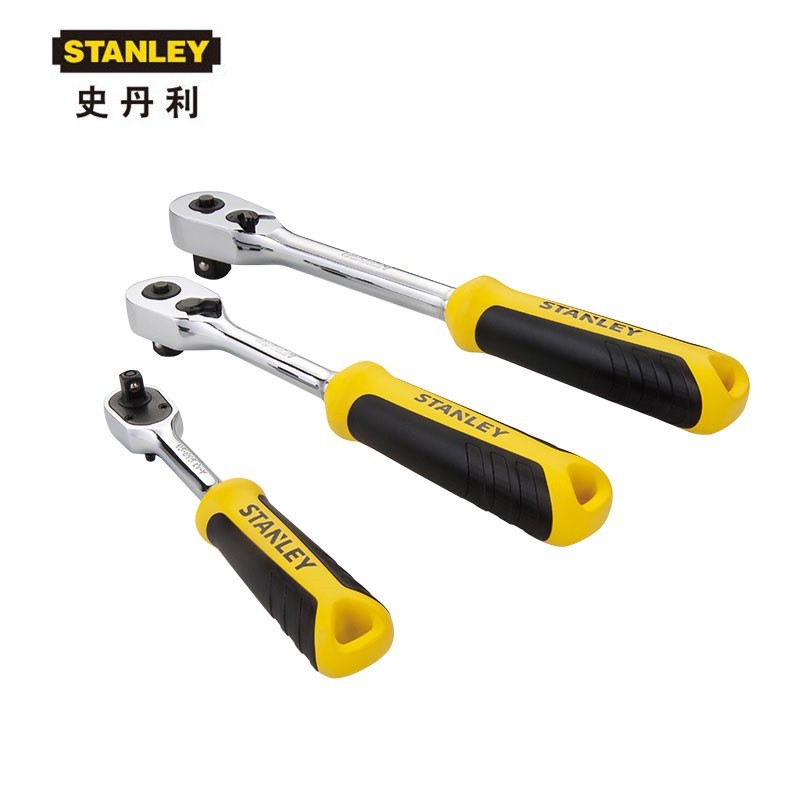 史丹利6.3MM，10.0MM，12.5MM系列双色柄棘轮扳手 STMT73982-8-23