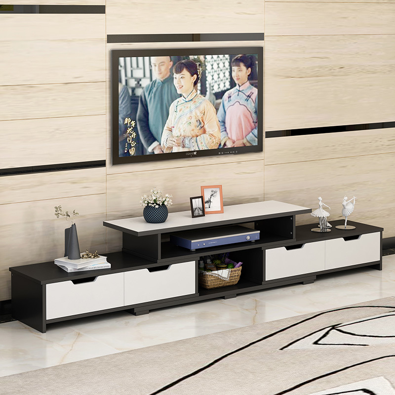 Directo de fábrica simple moderno TV gabinete multifuncional sala de estar TV gabinete retráctil pequeño apartamento gabinete