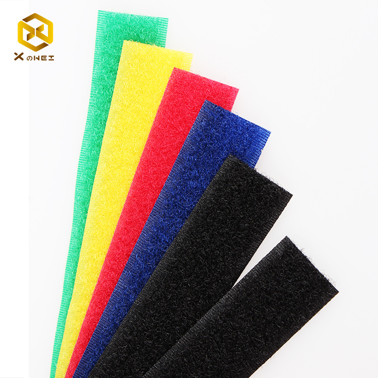 厂家直销优质彩色混纺魔术贴批发混纺尼龙涤纶混纺魔术贴厂家