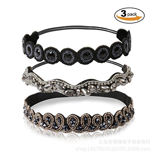 European and American fashion nightclub Queen handmade beaded diamond set headdress rhinestone gem hair accessories hair band spot wholesale