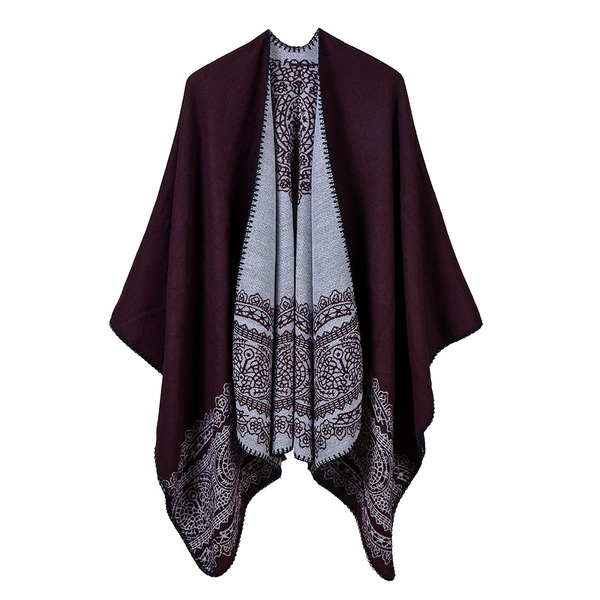 Lace pattern wine red