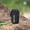 F12 dual -arc charging lighter outdoor outdoor waterproof windproof cigarette lighter Creative personality belt safety buckle