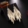 Fashionable metal long earrings with tassels, European style