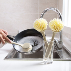 T household long-handled pot brush kitchen cleaning brush straw dishwashing brush kitchen artifact sink cleaning brush cup brush