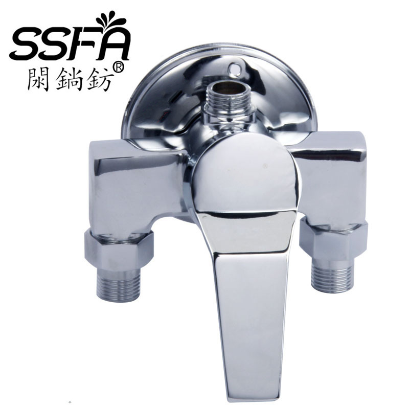 Triangular Valve Surface-Mounted Hot and Cold Shower Faucet Mixing Valve Copper Body Bath Diverter Faucet Factory Direct Sale Triangular Valve Surface-Mounted Hot and Cold Shower Faucet Mixing Valve Copper Body Bath Diverter Faucet Factory Direct Sale