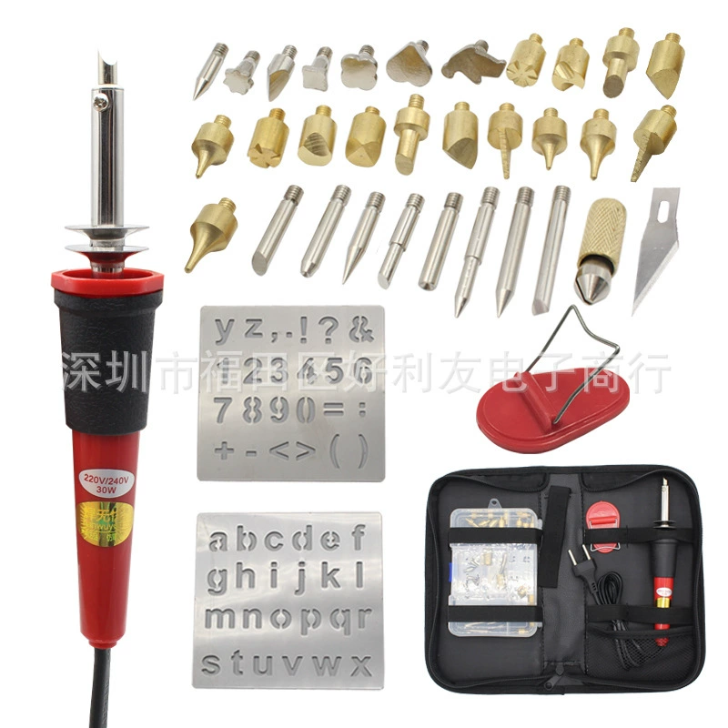 Новый 37-в-1 гравировальная Ручка инструмент пирография Электрический паяльник Деревообработка резная пирография электронный паяльник с постоянной температурой