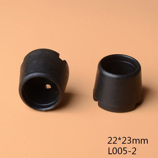 Factory supply 22*23 iron pipe protective sleeve foot cover plastic pipe stainless coat tent rack foot cover furniture cover