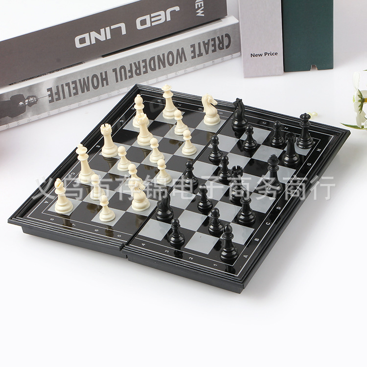 CHESS Foldable Magnetic Portable GAME CHESS Large, Medium and Small Plastic Chessboard CHESS GAME